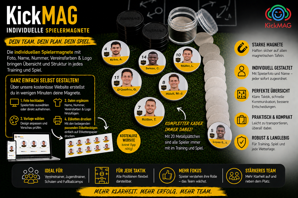 KICKMAG Teamset SCHWARZ