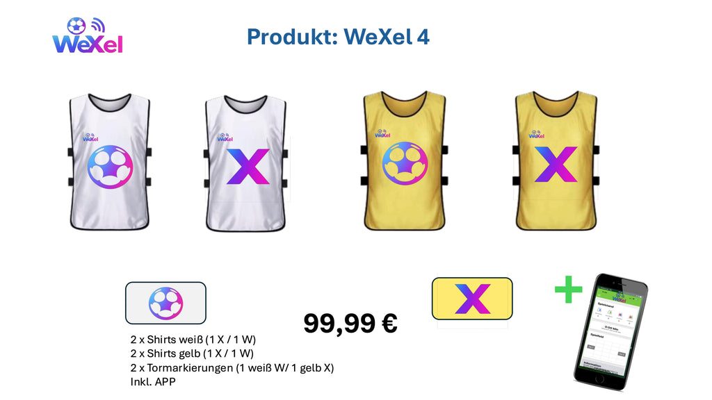 WeXel 4 SET für 4 Spieler - inkl. APP