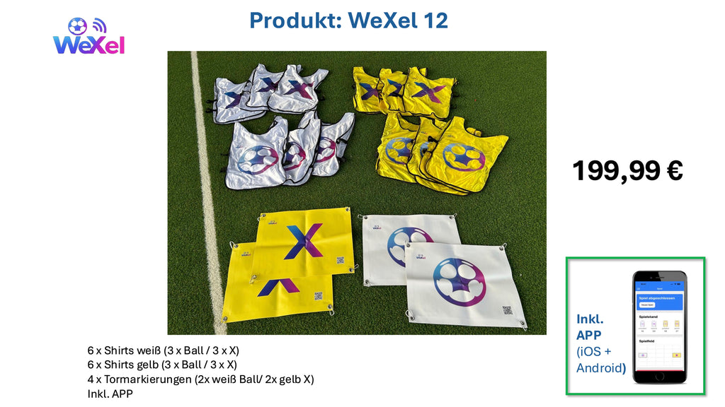 WeXel 12 SET für bis zu 12 Spieler inkl. APP